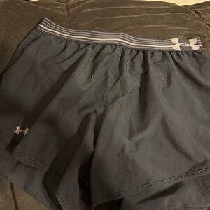 Under Armourwomens Black Running Athletic Shorts